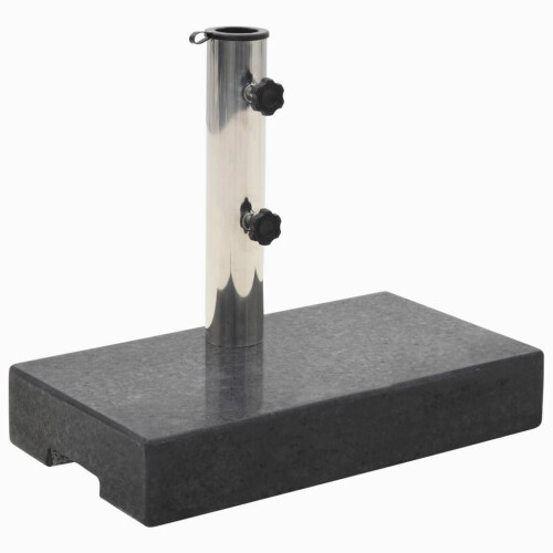 VidaXL vidaXL Parasol Base Granite 25kg Rectangular Black Patio Umbrella Holder Stand