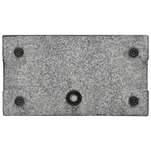 VidaXL vidaXL Parasol Base Granite 25kg Rectangular Black Patio Umbrella Holder Stand 2