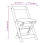 VidaXL vidaXL Dining Chairs Foldable Kitchen Dinner Chair 4 pcs White Solid Wood Pine 4