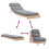VidaXL vidaXL Solid Pine Futon Sofa Bed with Mattress - Adjustable Backrest, 2-in-1 Couch/Bed, Compact Foldable Wood Frame 8