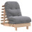 VidaXL vidaXL Solid Pine Futon Sofa Bed with Mattress - Adjustable Backrest, 2-in-1 Couch/Bed, Compact Foldable Wood Frame 2