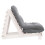 VidaXL vidaXL Futon Sofa Bed with Mattress Floor Bed Couch White Solid Wood Pine 6