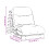 VidaXL vidaXL Futon Sofa Bed with Mattress Floor Bed Couch White Solid Wood Pine 11