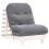 VidaXL vidaXL Futon Sofa Bed with Mattress Floor Bed Couch White Solid Wood Pine 1