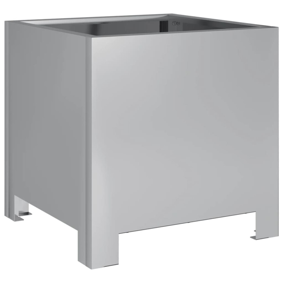 Vidaxl Garden Planter Plant Pot Patio Outdoor Planter Box Galvanised Steel
