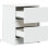 VidaXL vidaXL Bedside Cabinets with LED Lights Bed Table 2 pcs White Engineered Wood 9