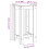 VidaXL vidaXL Bartisch Artisan-Eiche 51x50x103,5 cm Holzwerkstoff 9