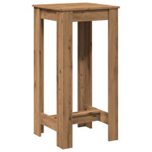 vidaXL Artisan Oak Bar Table - Engineered Wood, 51 x 50 x 103.5 cm, 80 kg load, Kitchen/Pub/Bistro