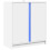 VidaXL vidaXL Sideboard with LED Cupboard Cabinet Highboard White Engineered Wood 3