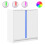VidaXL vidaXL Sideboard with LED Cupboard Cabinet Highboard White Engineered Wood 2