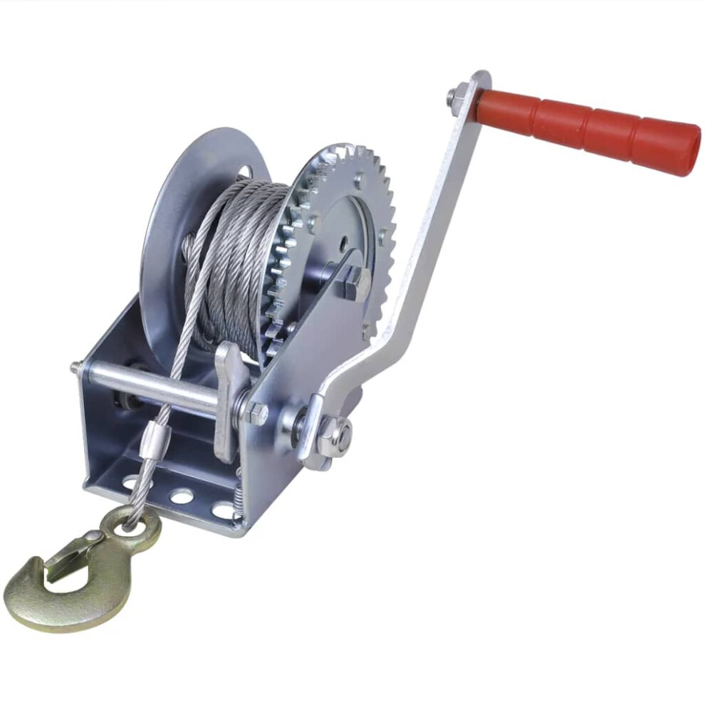 vidaXL Hand Winch 540 kg Business Industrial Hoist Lift Manual Winch Puller