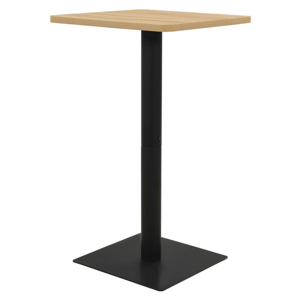Vidaxl Bistro Table Oak Colour Kitchen Dining Room French Dinner Coffee Table