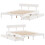 VidaXL vidaXL Bed Frame with Drawers White 120x190 cm Small Double Solid Wood Pine 9