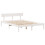VidaXL vidaXL Bed Frame with Drawers White 120x190 cm Small Double Solid Wood Pine 7