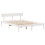 VidaXL vidaXL Bed Frame with Drawers Bed White 150x200 cm King Size Solid Wood Pine 7
