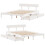 VidaXL vidaXL Bed Frame with Drawers Bed White 150x200 cm King Size Solid Wood Pine 9