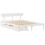 VidaXL vidaXL Bed Frame with Drawers Bed White 150x200 cm King Size Solid Wood Pine 3
