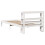 VidaXL vidaXL Bed Frame with Headboard White 75x190 cm Small Single Solid Wood Pine 6