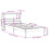 VidaXL vidaXL Bed Frame with Headboard White 75x190 cm Small Single Solid Wood Pine 11