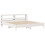 VidaXL vidaXL Bed Frame with Headboard White 180x200 cm Super King Solid Wood Pine 3