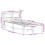 VidaXL vidaXL Bed Frame with Headboard Bed Base White 120x200 cm Solid Wood Pine 4