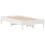 VidaXL vidaXL Bed Frame with Headboard White 75x190 cm Small Single Solid Wood Pine 7