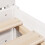 VidaXL vidaXL Bed Frame with Headboard Bed Base White 200x200 cm Solid Wood Pine 9