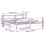 VidaXL vidaXL Bed Frame with Headboard Bed Base White 200x200 cm Solid Wood Pine 4