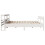 VidaXL vidaXL Bed Frame with Headboard Bed Base White 200x200 cm Solid Wood Pine 5