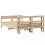 VidaXL vidaXL Bed Frame with Headboard Bed 120x190 cm Small Double Solid Wood Pine 6