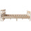 VidaXL vidaXL Bed Frame with Headboard Bed 120x190 cm Small Double Solid Wood Pine 5