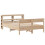 VidaXL vidaXL Bed Frame with Headboard Bed 120x190 cm Small Double Solid Wood Pine 3