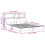 VidaXL vidaXL Bed Frame with Headboard White 120x190 cm Small Double Solid Wood Pine 4