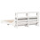 VidaXL vidaXL Bed Frame with Headboard White 120x190 cm Small Double Solid Wood Pine 6