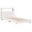 VidaXL vidaXL Bed Frame with Headboard White 75x190 cm Small Single Solid Wood Pine 3