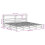 VidaXL vidaXL Bed Frame with Headboard White 180x200 cm Super King Solid Wood Pine 4