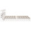 VidaXL vidaXL Bed Frame with Headboard White 180x200 cm Super King Solid Wood Pine 8