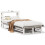 VidaXL vidaXL Bed Frame with Headboard Bed White 90x190 cm Single Solid Wood Pine 1