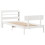 VidaXL vidaXL Bed Frame with Headboard White 75x190 cm Small Single Solid Wood Pine 3