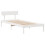 VidaXL vidaXL Bed Frame with Headboard White 75x190 cm Small Single Solid Wood Pine 7