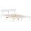 VidaXL vidaXL Bed Frame with Headboard Bed Base White 140x190 cm Solid Wood Pine 7
