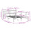 VidaXL vidaXL Bed Frame with Headboard Bed Base White 140x190 cm Solid Wood Pine 4