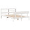 VidaXL vidaXL Bed Frame with Headboard Bed Base White 140x190 cm Solid Wood Pine 3