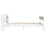 VidaXL vidaXL Bed Frame with Headboard Bed White 90x190 cm Single Solid Wood Pine 5