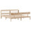 VidaXL vidaXL Bed Frame with Headboard Bed 180x200 cm Super King Solid Wood Pine 3