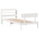 VidaXL vidaXL Bed Frame with Headboard Bed White 90x190 cm Single Solid Wood Pine 3