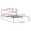 VidaXL vidaXL Bed Frame with Headboard Bed Base White 140x190 cm Solid Wood Pine 11
