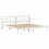 VidaXL vidaXL Bed Frame with Headboard White 180x200 cm Super King Solid Wood Pine 1