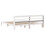 VidaXL vidaXL Bed Frame with Headboard Bed Base White 200x200 cm Solid Wood Pine 6