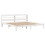 VidaXL vidaXL Bed Frame with Headboard Bed Base White 200x200 cm Solid Wood Pine 2